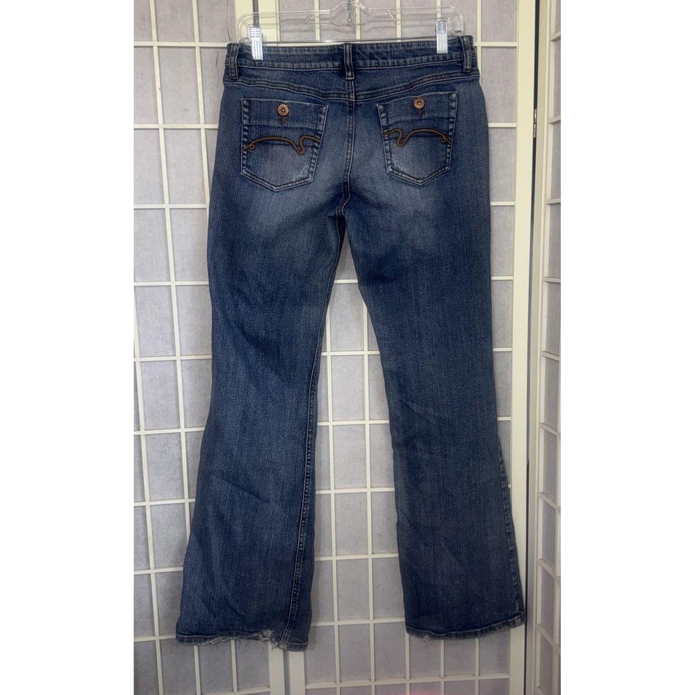 Vintage Duck Head Jeans Co. Blue Denim Curvy Bootcut Flare Y2K 90s Junior Size 9